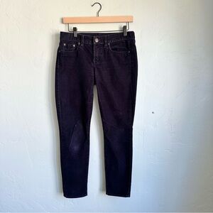 J. Crew Women’s Navy Blue Preppy Stretch Corduroy Skinny Pants Size 27‎